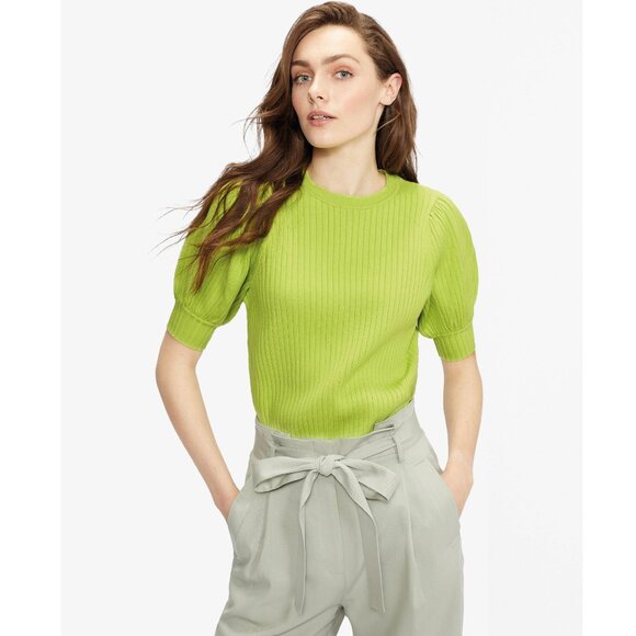 Ted Baker Maaybel Puff Sleeve Woven Jumper / Ted 1 / US 4 / Green Puff - Picture 1 of 9